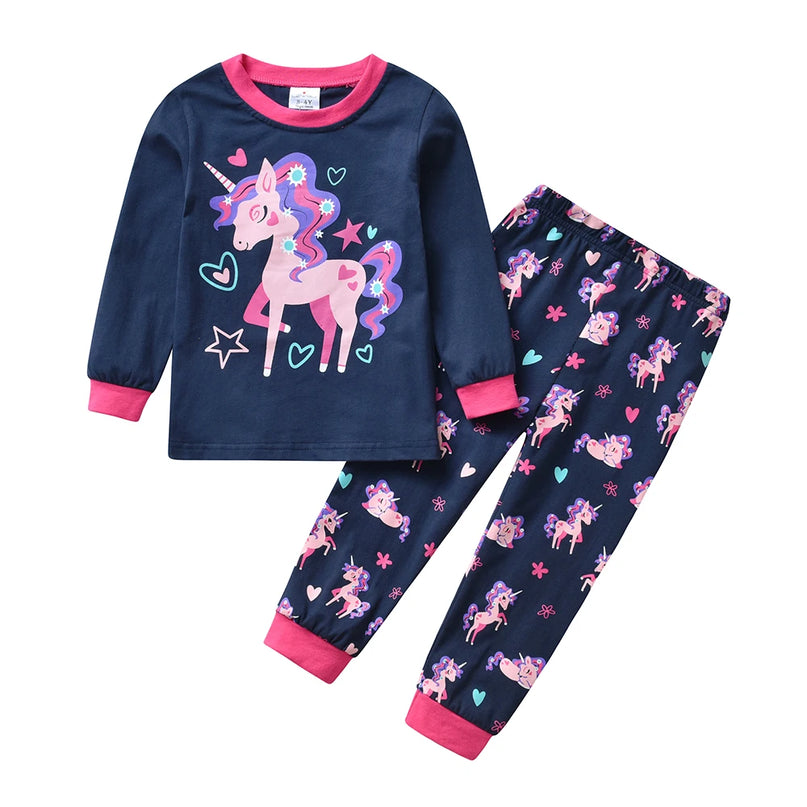 Dein süßer Einhorn Pyjama Baumwoll-Set