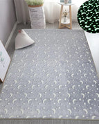 Grey Moon and Stars / 50cm x 80cm