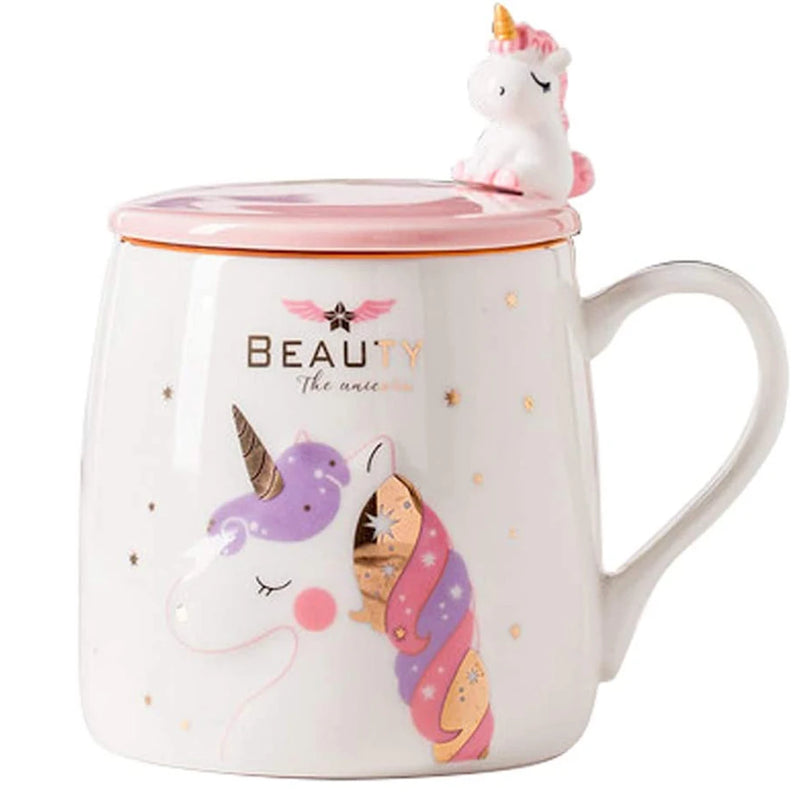 Deine zauberhafte Einhorn Tasse mit Deckel!