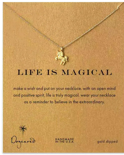 Deine stylische Einhorn Kette aus Legierung!