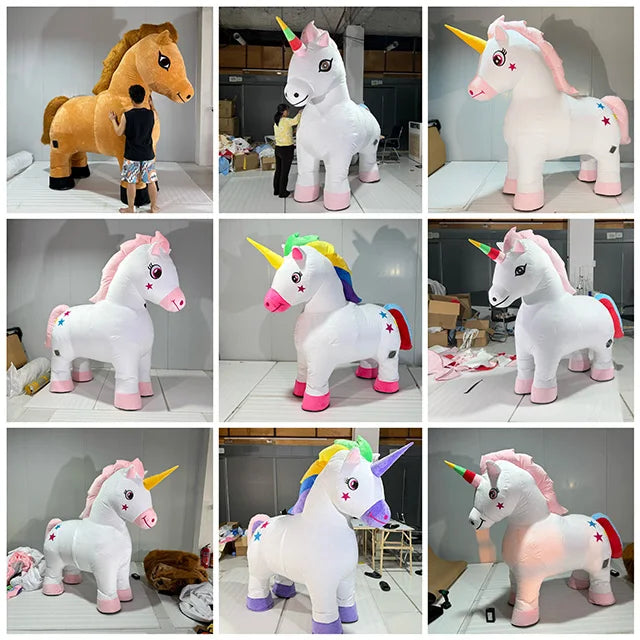 Dein Aufblasbares Einhorn Kostuem!