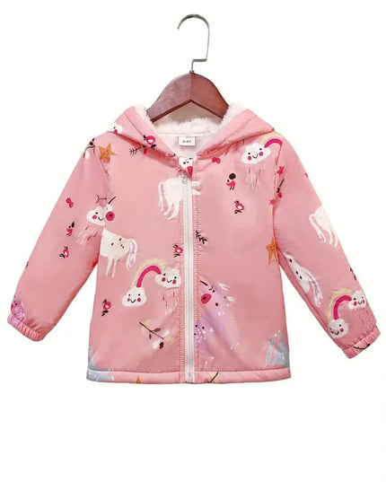Kuschelige Einhorn Jacke mit Kapuze!