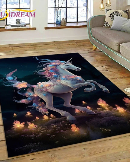 Dein Einhorn Sessel als 3D Traum-Teppich!