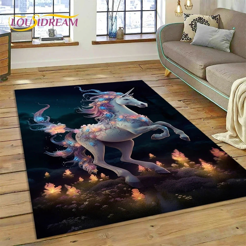 Dein Einhorn Sessel als 3D Traum-Teppich!