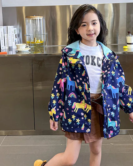 Deine fröhliche Einhorn Jacke für alle Fälle!