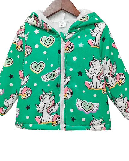 Kuschelige Einhorn Jacke mit Kapuze!