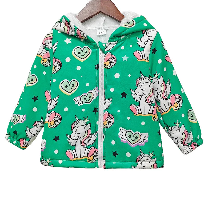 Kuschelige Einhorn Jacke für kalte Tage