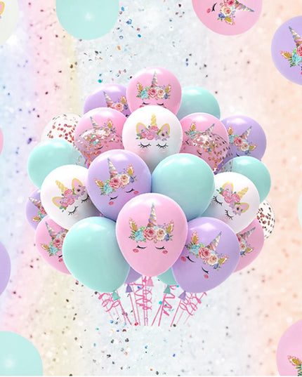 Konfetti-Zauber mit Einhorn Deko Ballons!