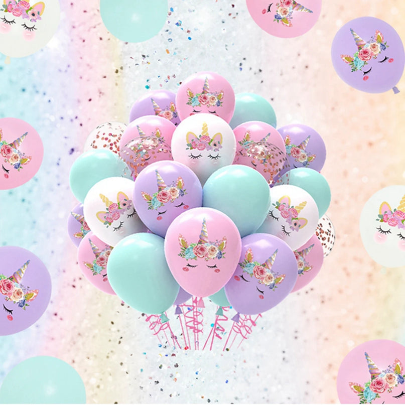 Konfetti-Zauber mit Einhorn Deko Ballons!