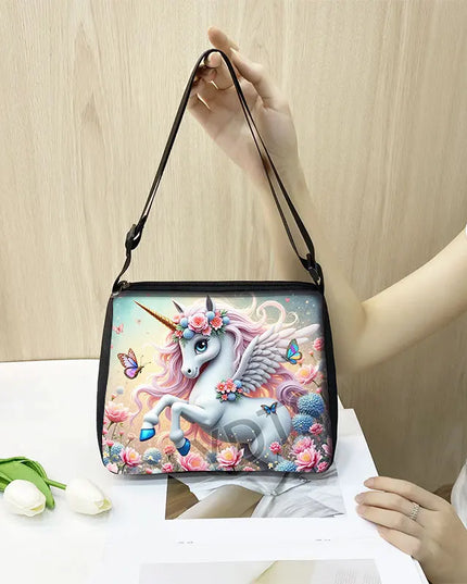 Deine verspielte Einhorn Umhängetasche