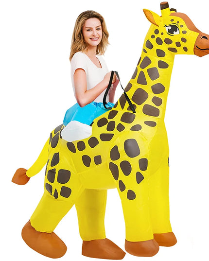 Cooles Aufblasbares Einhorn Kostuem Blau