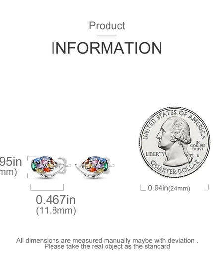 Süße Einhorn Ohrstecker aus 925 Silber