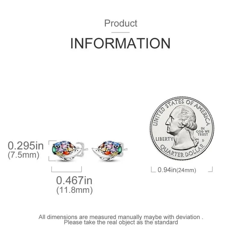 Süße Einhorn Ohrstecker aus 925 Silber