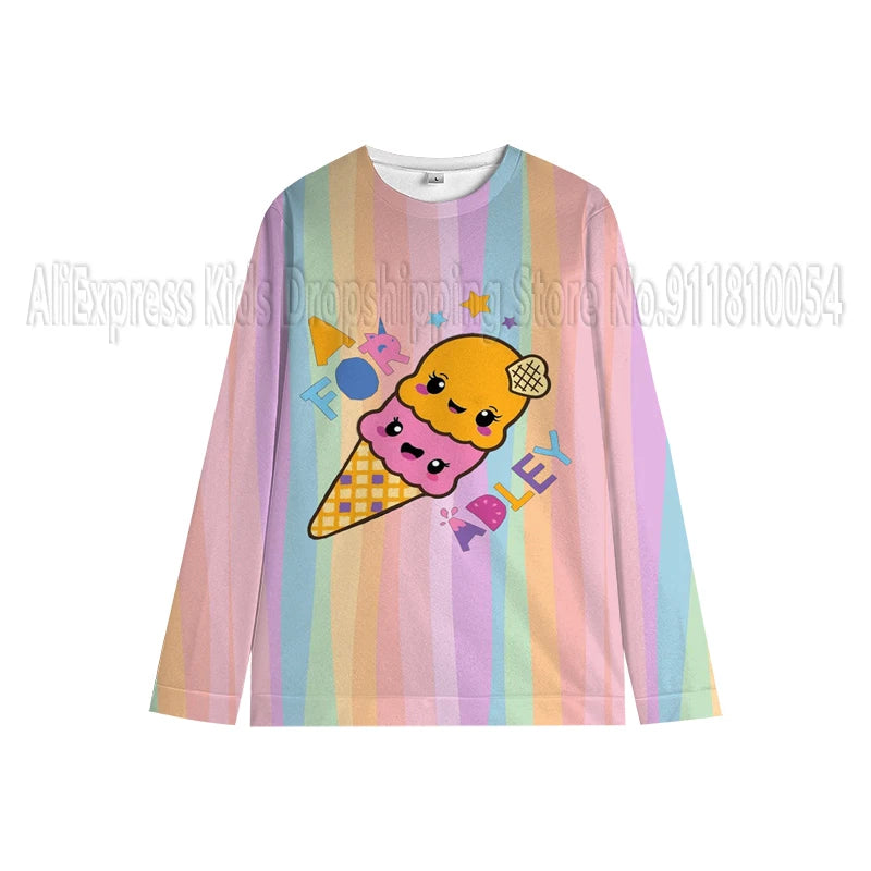 Dein fröhlicher Einhorn Hoodie mit Eis!
