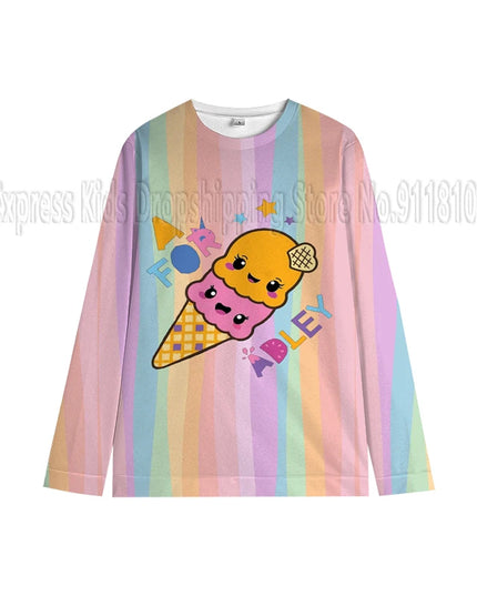 Dein kuscheliger Einhorn Hoodie mit Eiscreme!