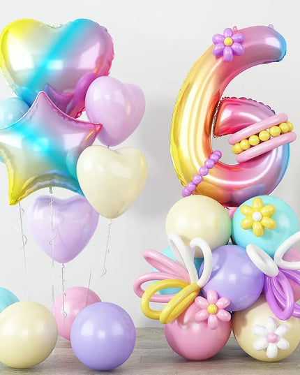 Zauberhaftes Einhorn Deko Ballon Set!