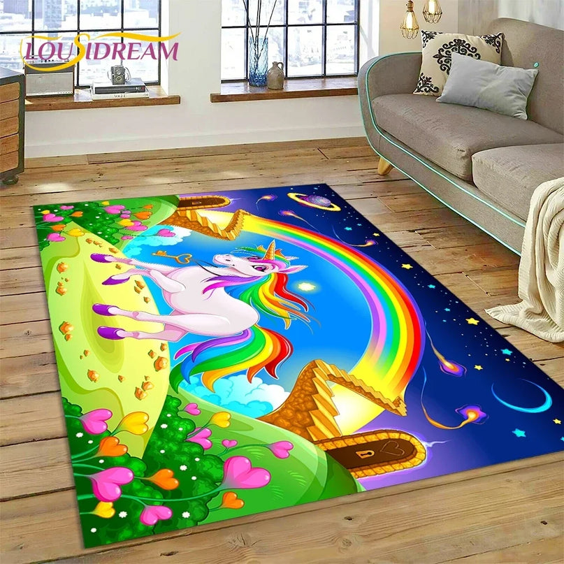 Dein Einhorn Sessel als 3D Traum-Teppich!