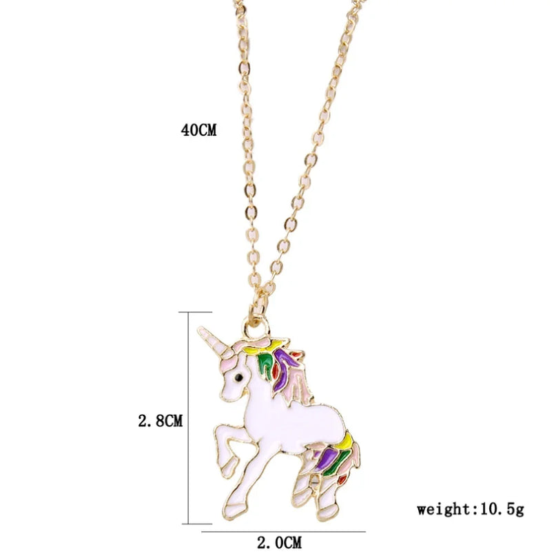 Deine flauschige Einhorn Kette in Lila!