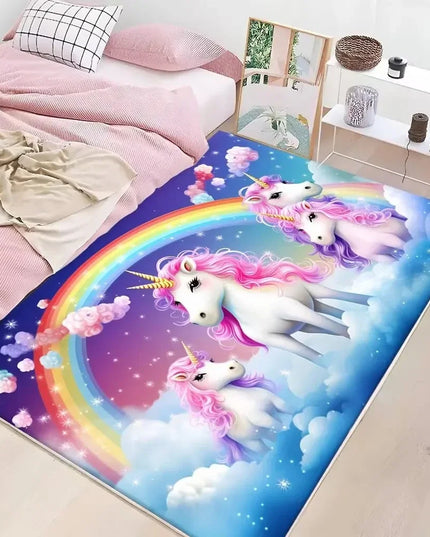 Dein niedlicher Einhorn Teppich in Pink!