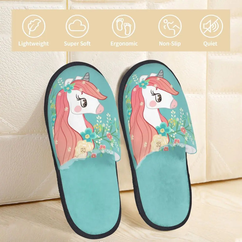 Deine kuscheligen Einhorn Hausschuhe zum