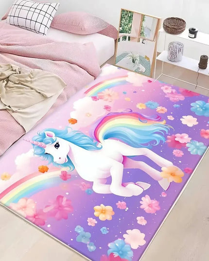 Dein niedlicher Einhorn Teppich in Pink!
