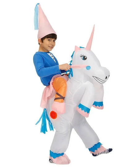 Dein Aufblasbares Einhorn Kostuem für Kids!