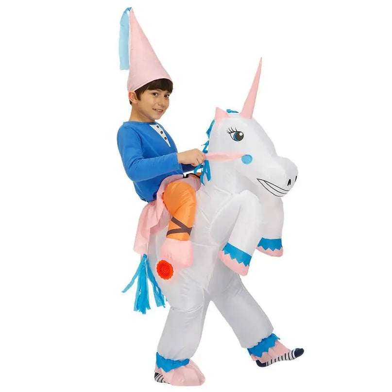 Dein Aufblasbares Einhorn Kostuem für Kids!