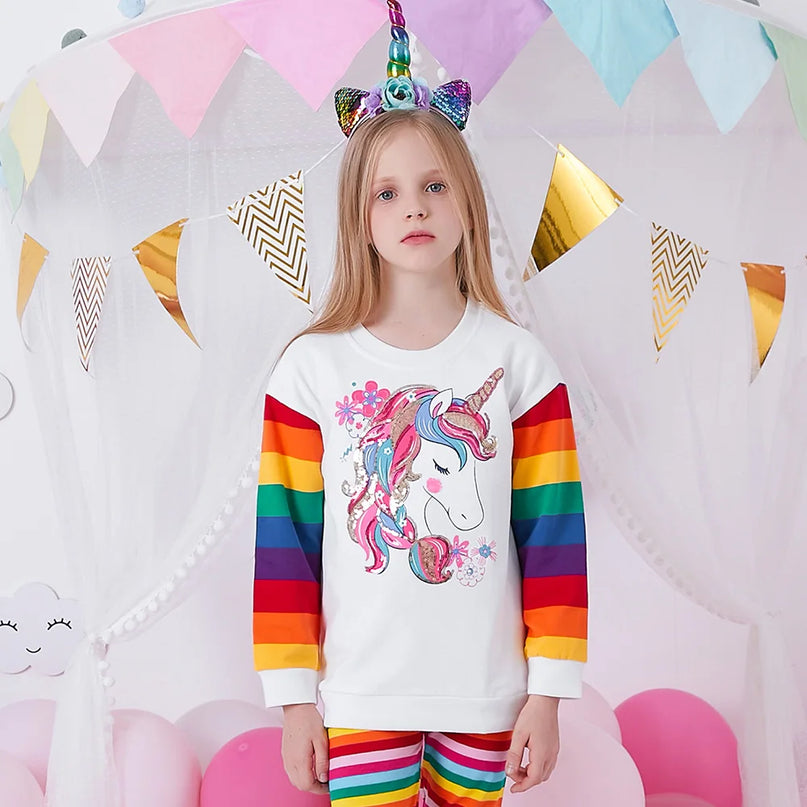 Dein glitzernder Einhorn Hoodie mit