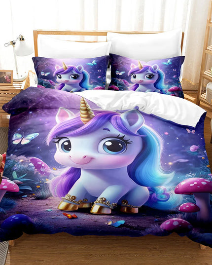 Dein Regenbogen-Traum mit Einhorn Bettwäsche!