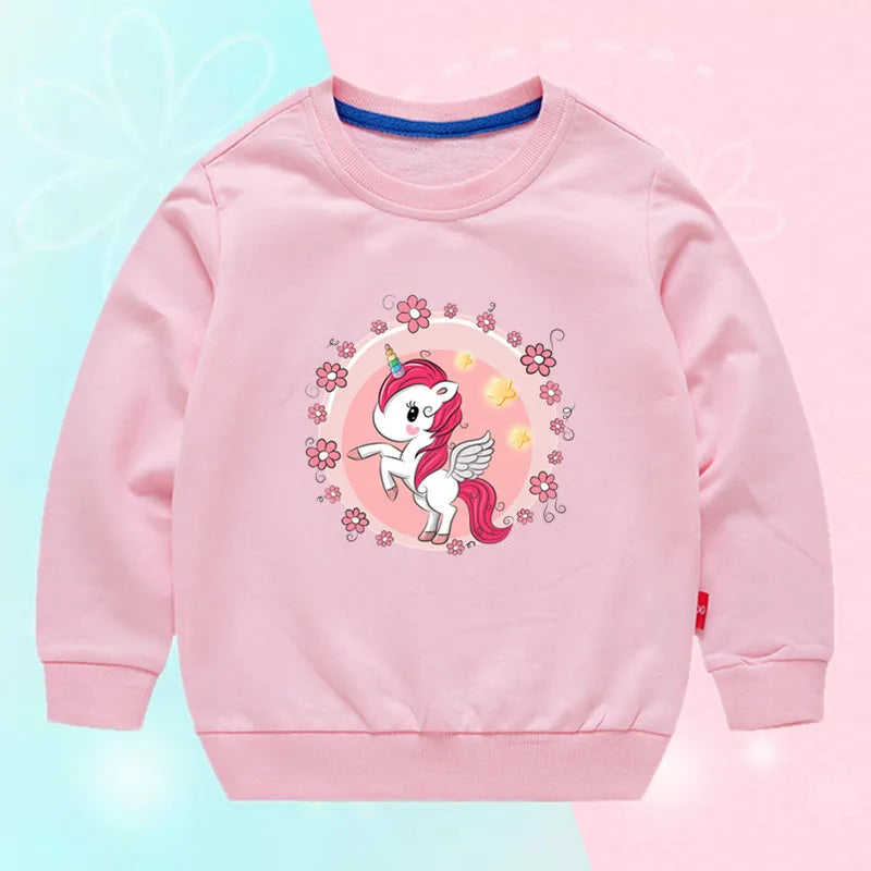 Strahlender Einhorn Pullover in Rot!