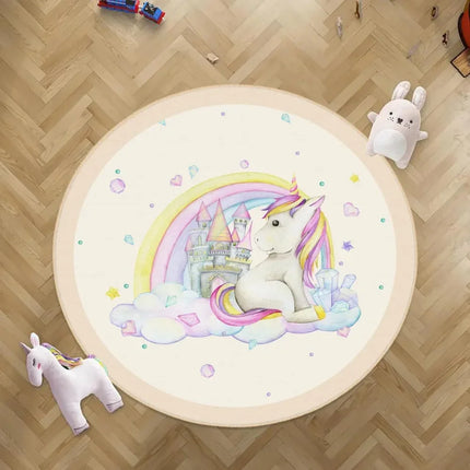 Runde Einhorn Decke: Dein magischer