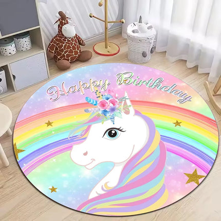 Dein Traum-Einhorn Sessel als runder Teppich!