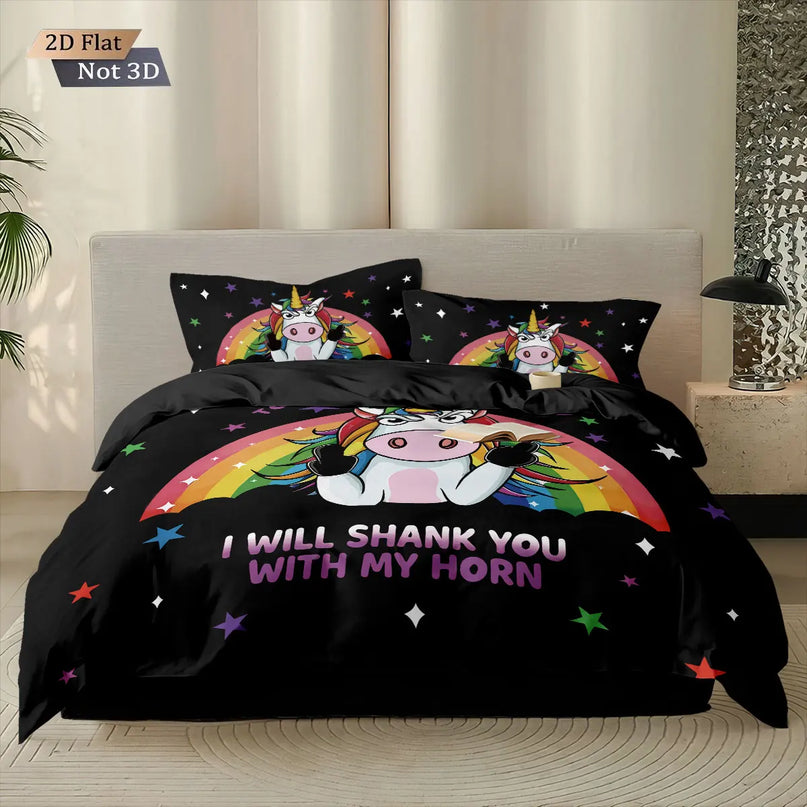 Deine Traumhafte Bunte Einhorn Bettwäsche