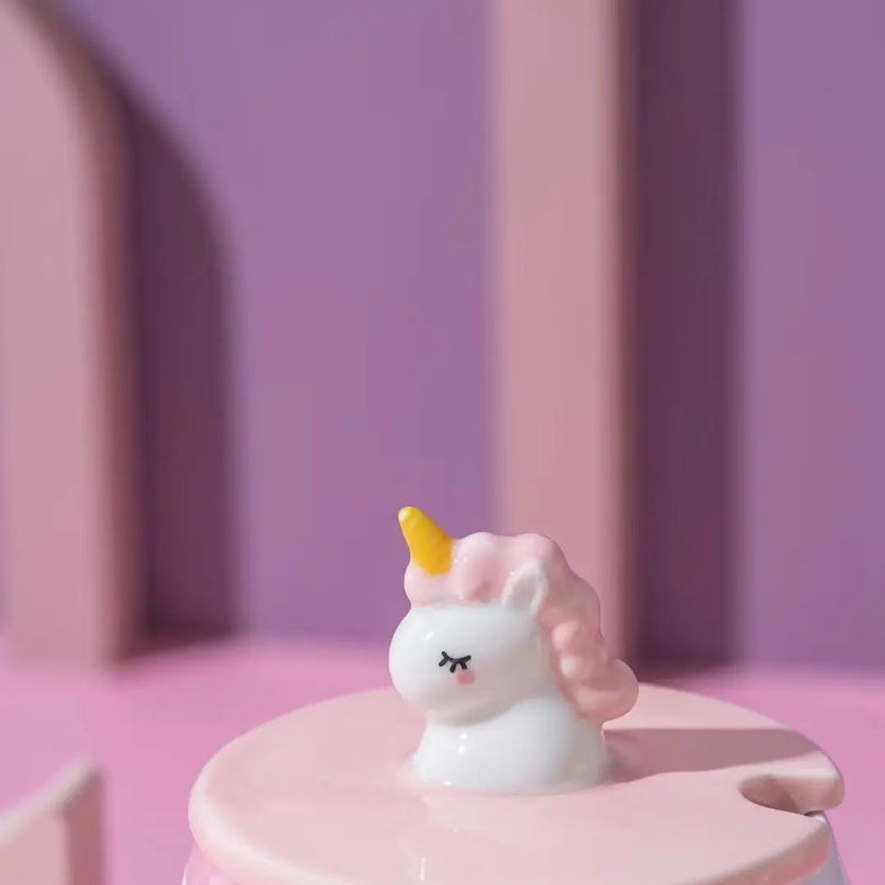 Deine süße Einhorn Tasse mit Deckel & Löffel!