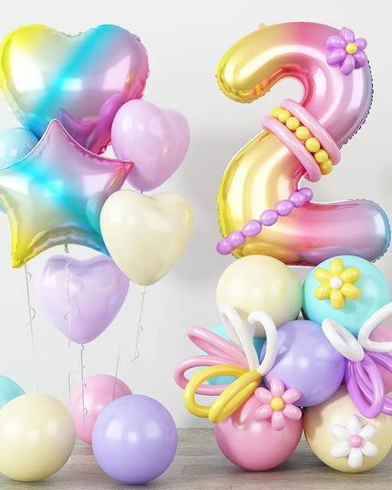 Zauberhaftes Einhorn Deko Ballon Set!