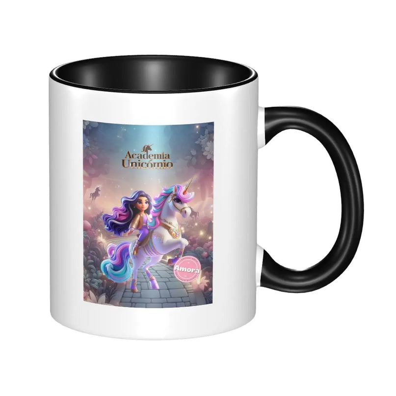 Lustige Einhorn Tasse mit Cartoon-Motiv und Text für gute Laune am Morgen