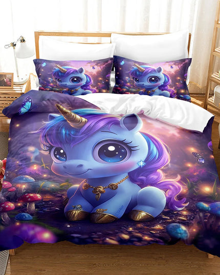 Dein Regenbogen-Traum mit Einhorn Bettwäsche!