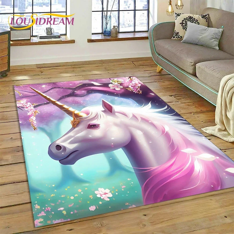 Dein Einhorn Sessel als 3D Traum-Teppich!