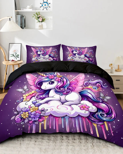 Coole Einhorn Bettwäsche im 3D-Look!