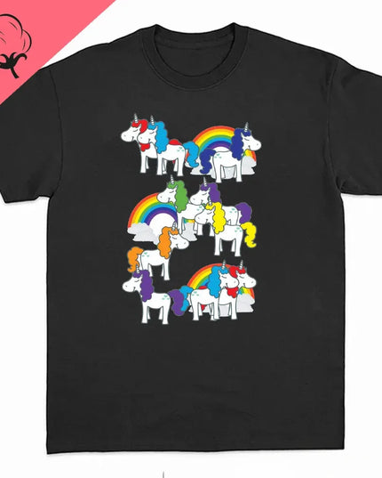 Dein cooles Einhorn T-Shirt in Schwarz!