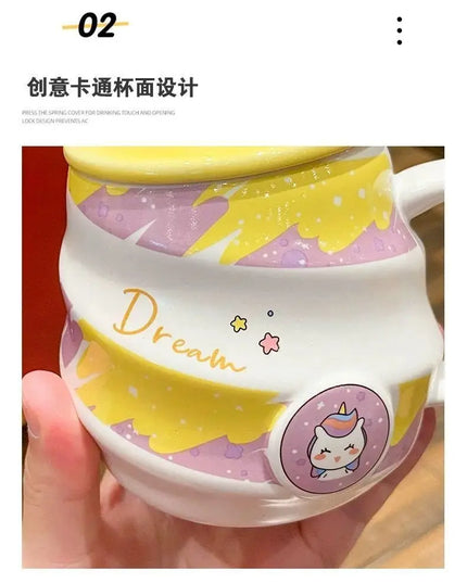 Deine süße Einhorn Tasse mit Löffel!