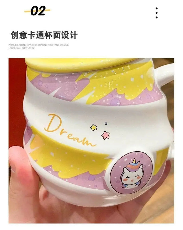 Deine süße Einhorn Tasse mit Löffel!