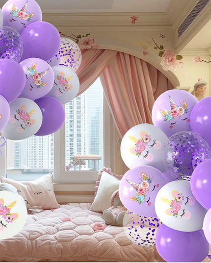 Konfetti-Zauber mit Einhorn Deko Ballons!