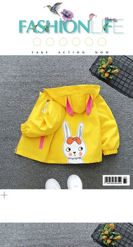 Deine fröhliche Einhorn Jacke in Blau!