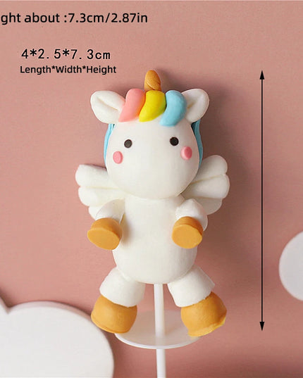Regenbogen Einhorn Backform Topper