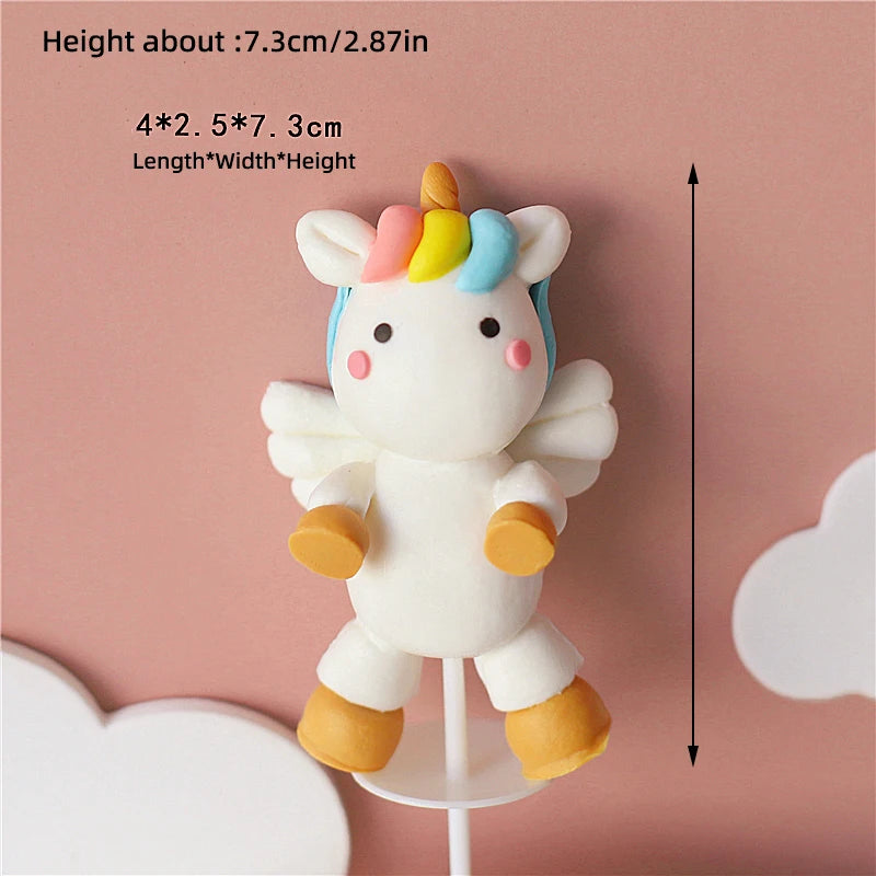 Regenbogen Einhorn Backform Topper
