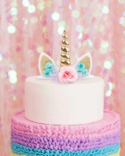Glamouröser Einhorn Backform Topper