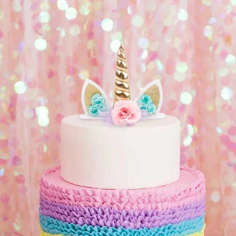 Glamouröser Einhorn Backform Topper
