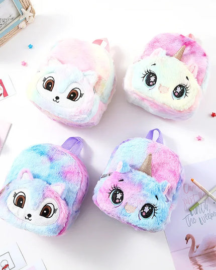Dein lila Einhorn Rucksack mit großen Augen!