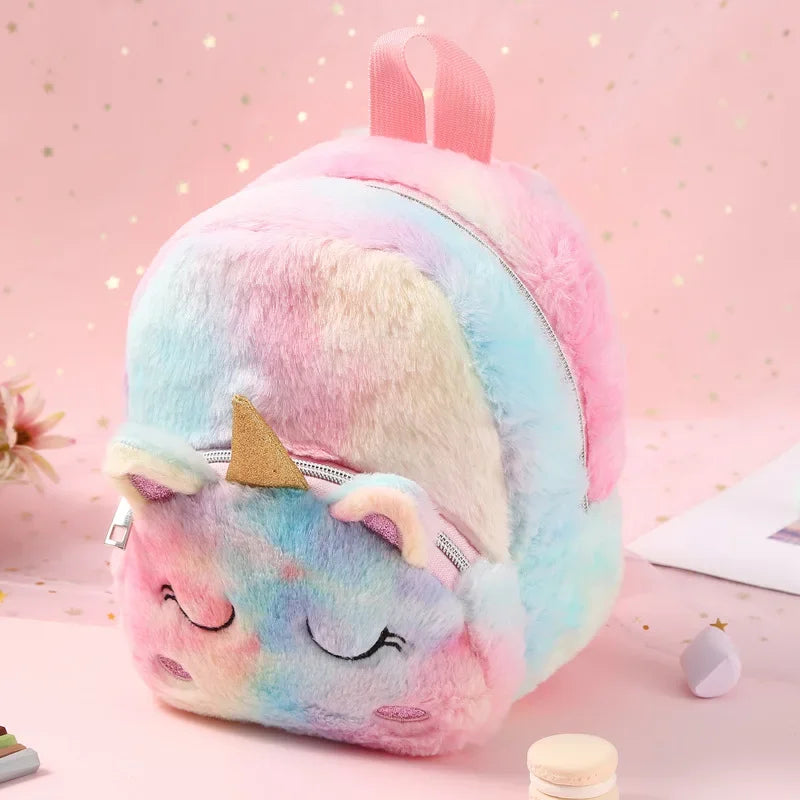 Dein lila Einhorn Rucksack mit großen Augen!